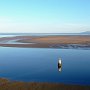 Plover Scar lighthouse in the Lune Estuary