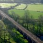 The rail line into Melling