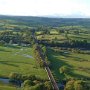 The rail line north from Melling